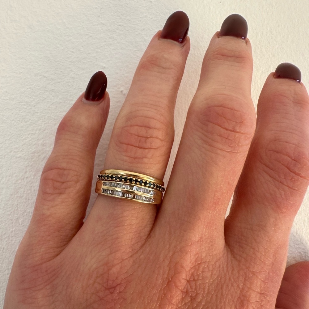 Marrow Fine Jewelry 14k Black Diamond Whisper Half Eternity Band